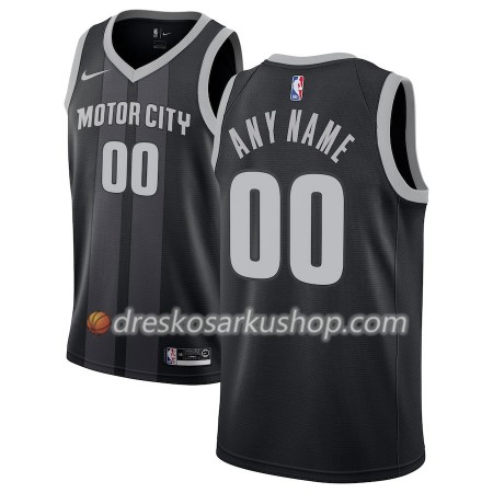 Muški NBA Dres Detroit Pistons Personalizirani Nike 2018-19 City Edition Crna Plava Swingman
